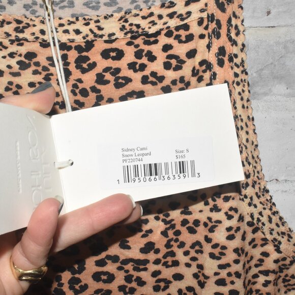 NWT! Ulla Johnson Sidney Cami in Snow Leopard Size S $165! - Picture 4 of 7